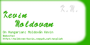 kevin moldovan business card